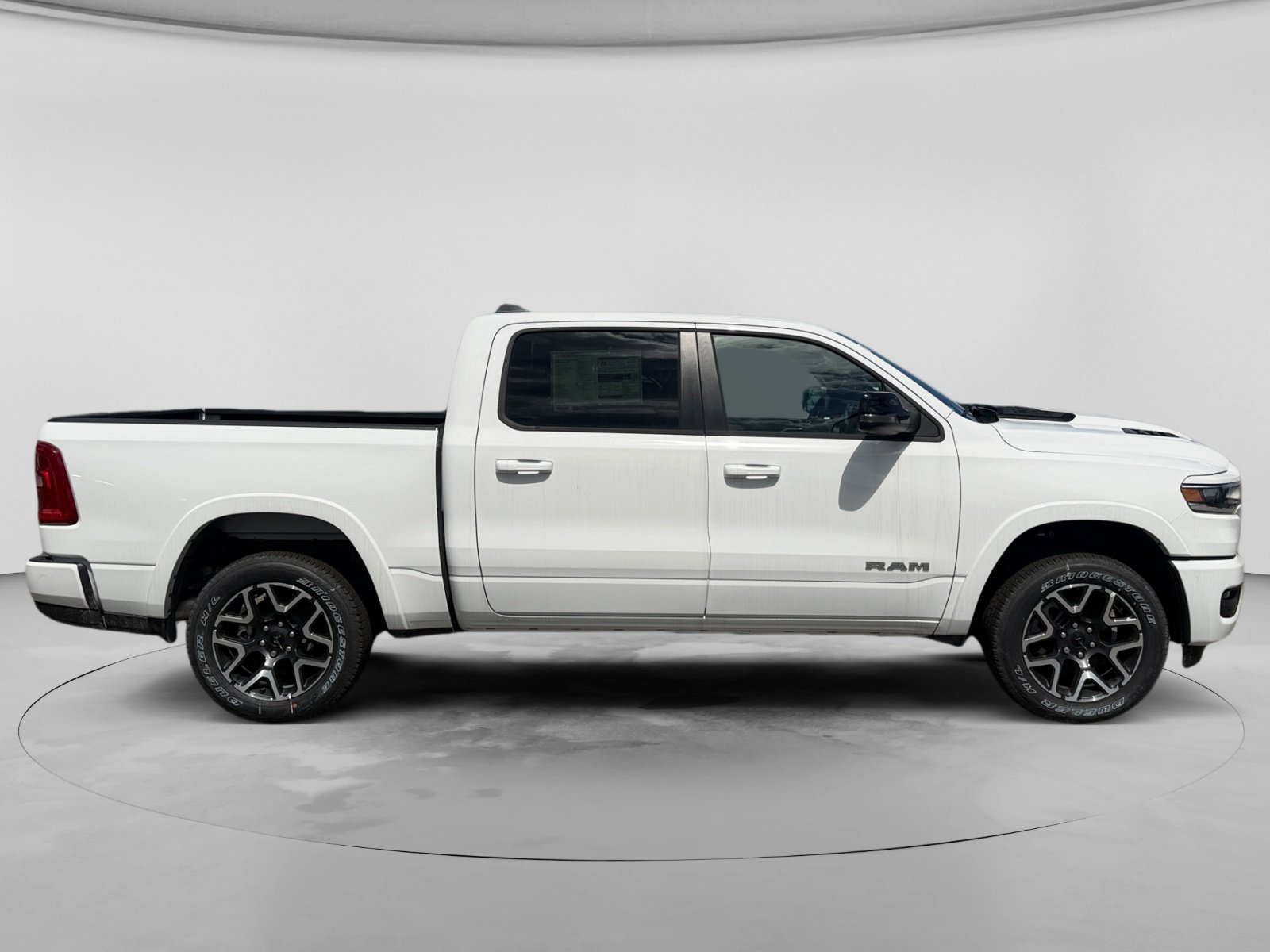 New 2026 Bright White Clear-Coat Exterior Paint RAM Laramie 4x4 Crew Cab 5