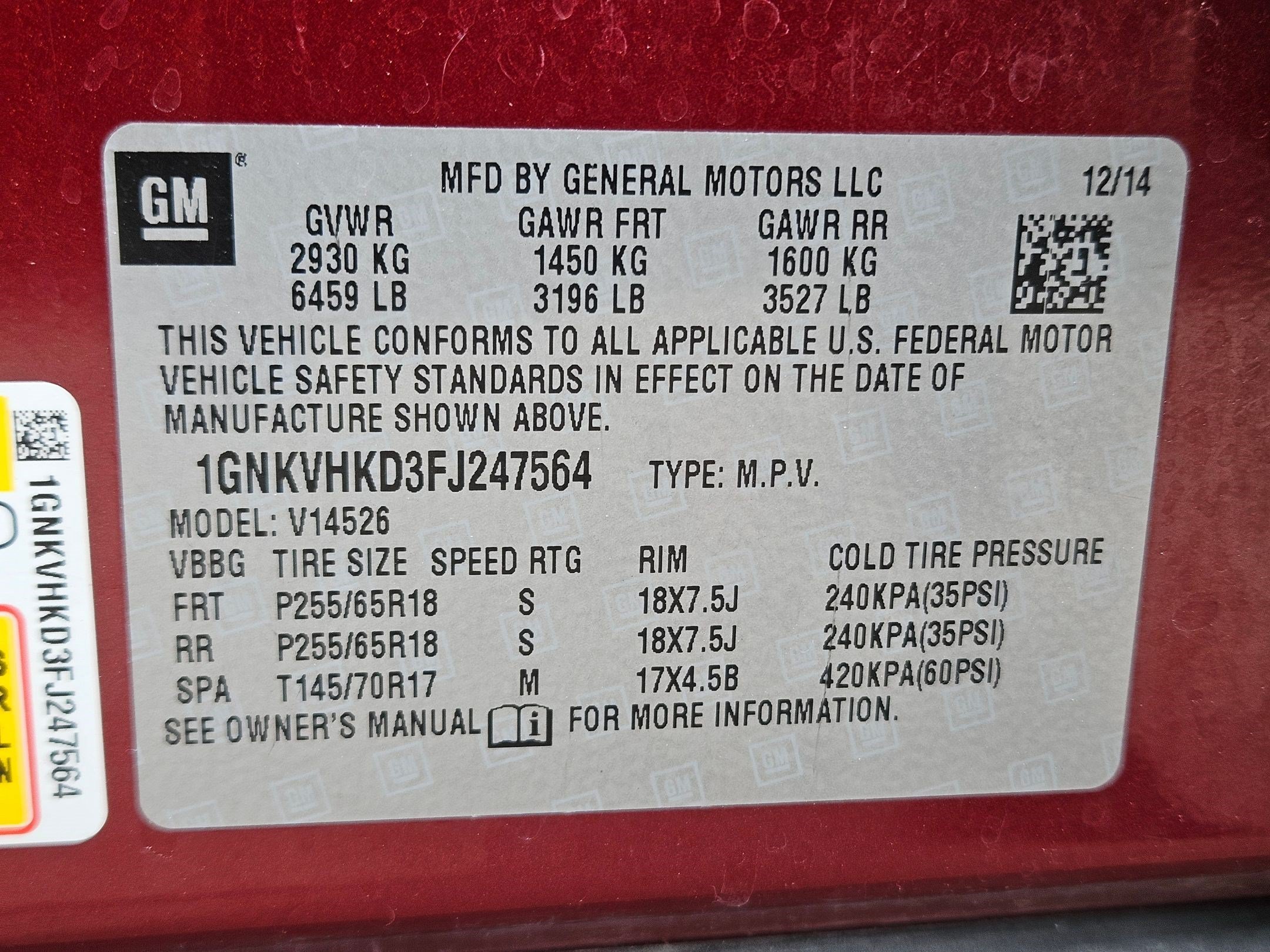 Used 2015 Siren Red Tintcoat Chevrolet LT image 33