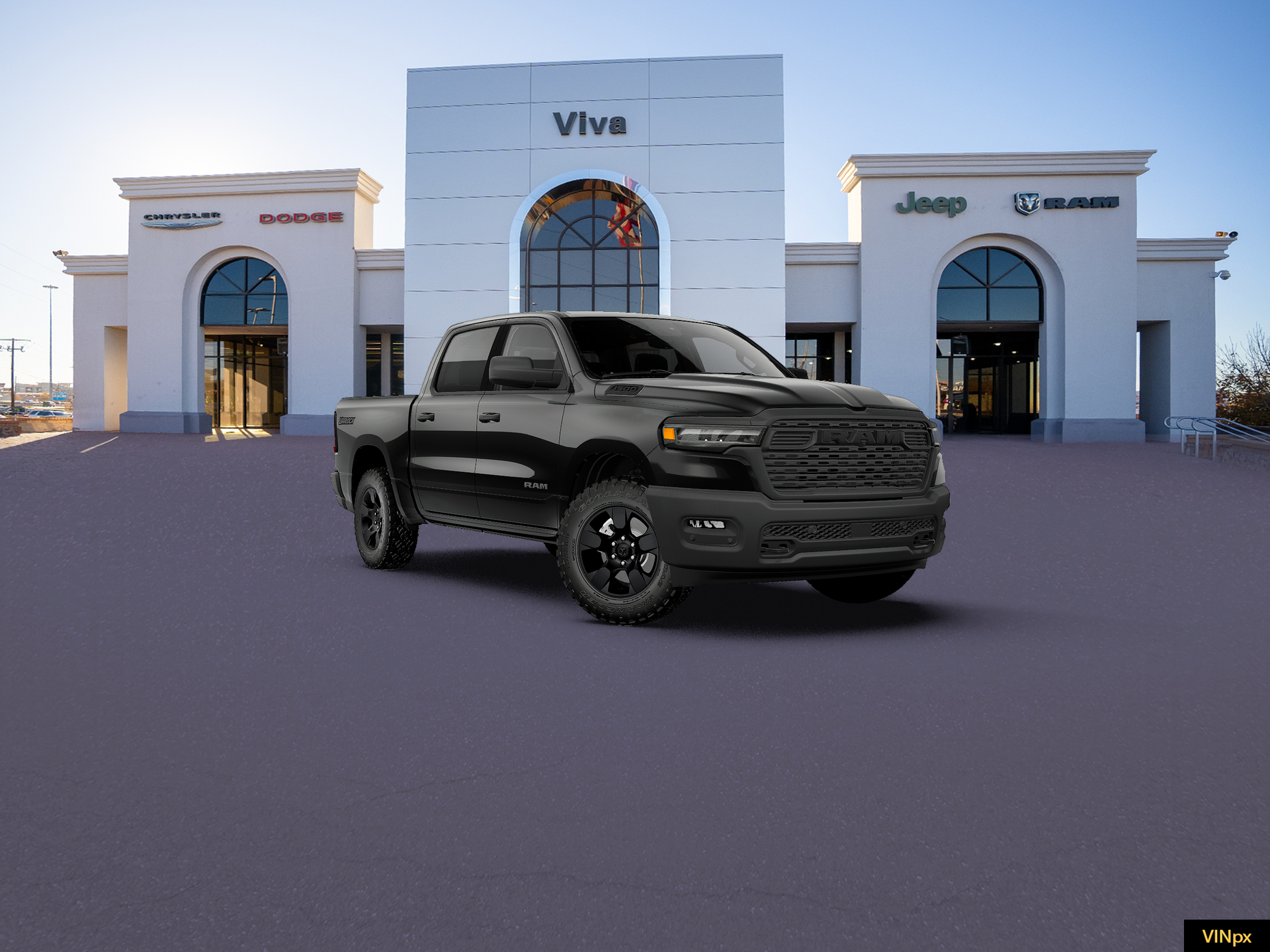 New 2027 Diamond Black Crystal Pearl-Coat Exterior Paint RAM Warlock image 23