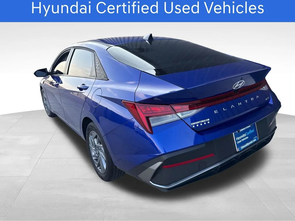 Certified Pre-Owned 2025 Hyundai Elantra Hybrid Blue