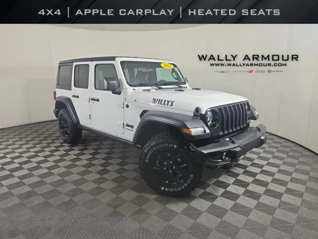 Used 2022 White Jeep Unlimited Willys image 1