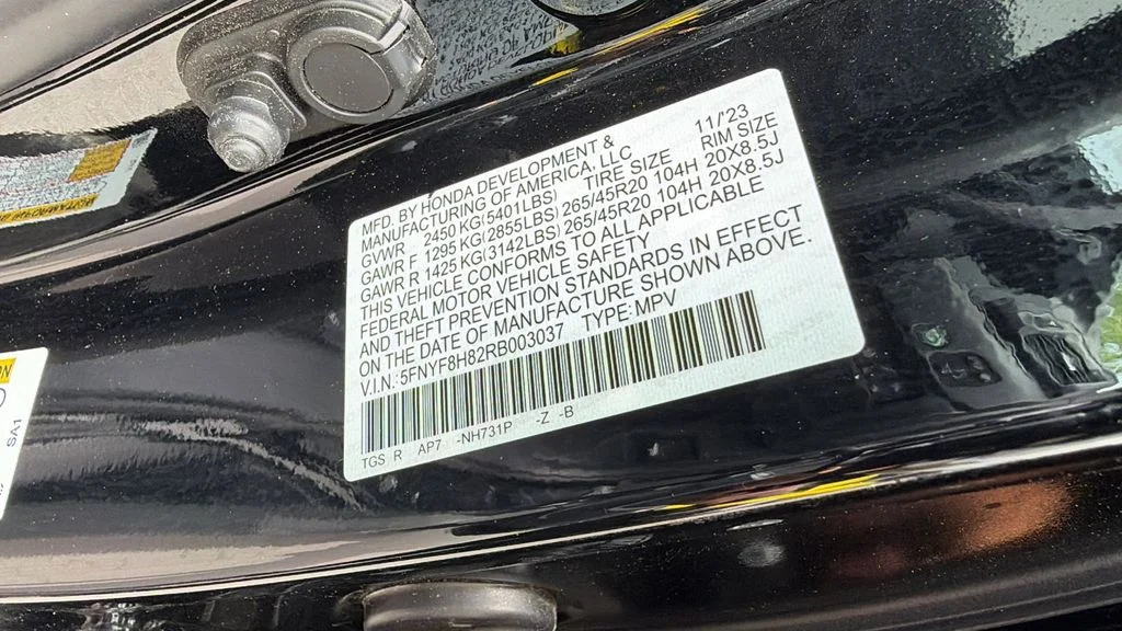 Used 2024 Crystal Black Pearl Honda Black Edition image 30