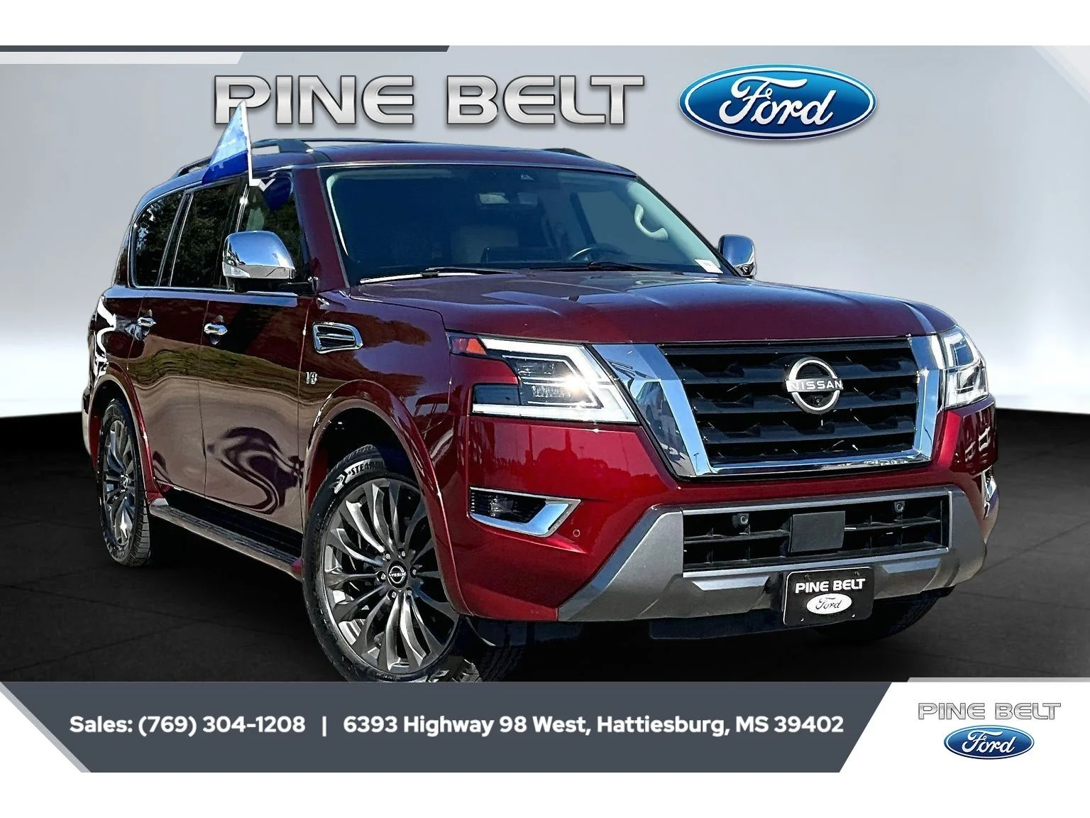 Used 2021 Coulis Red Pearl Nissan Platinum image 1