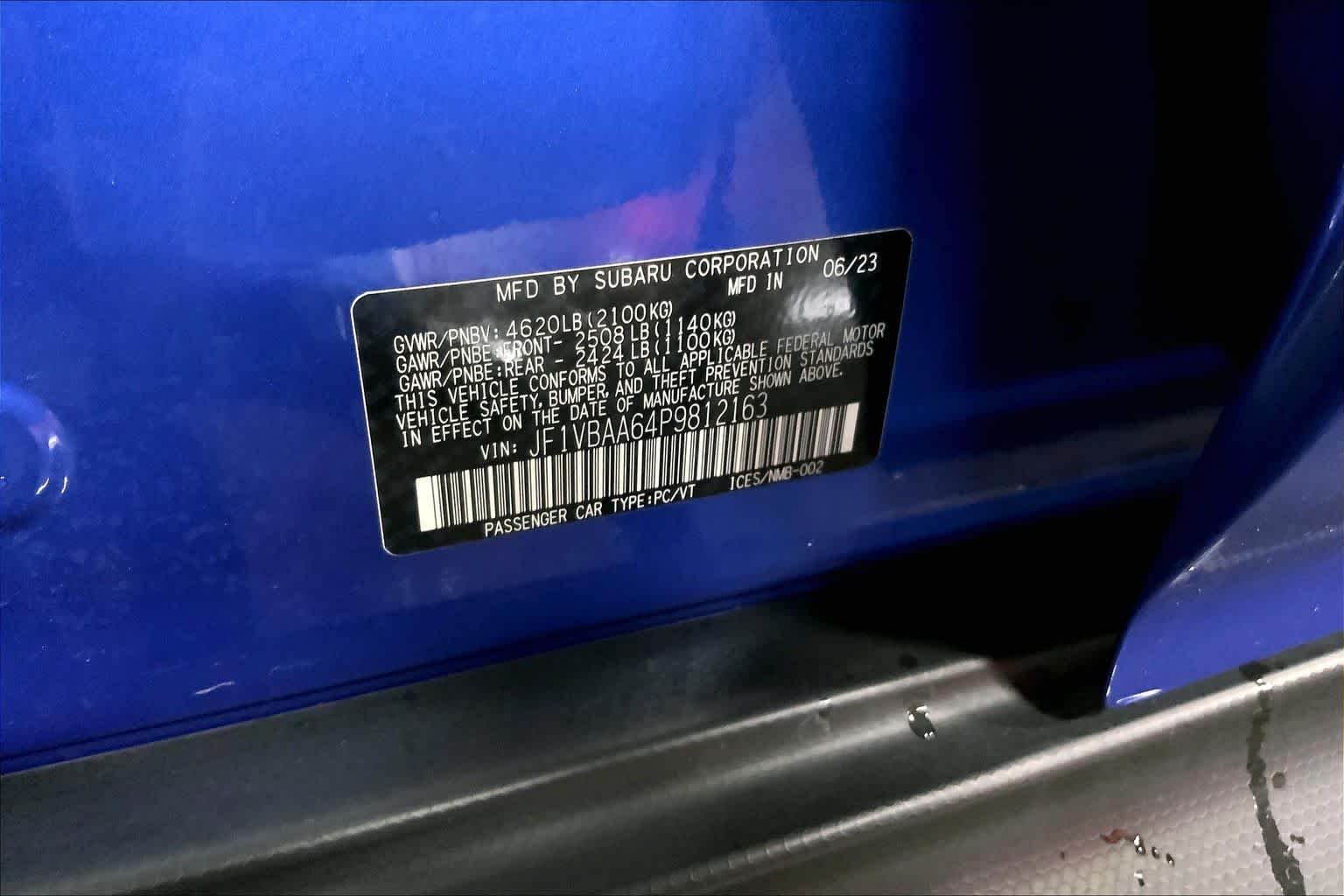 Used 2023 WR Blue Pearl Subaru  image 37