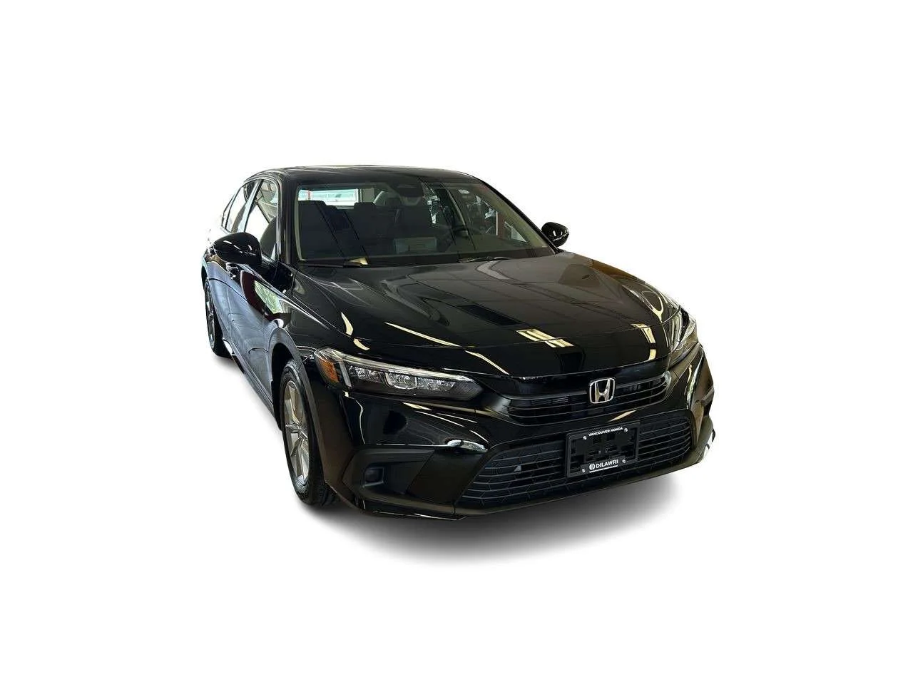 Used 2024 Crystal Black Pearl Honda Sedan EX CVT Certified Pre-Owned   No Accident   L image 2