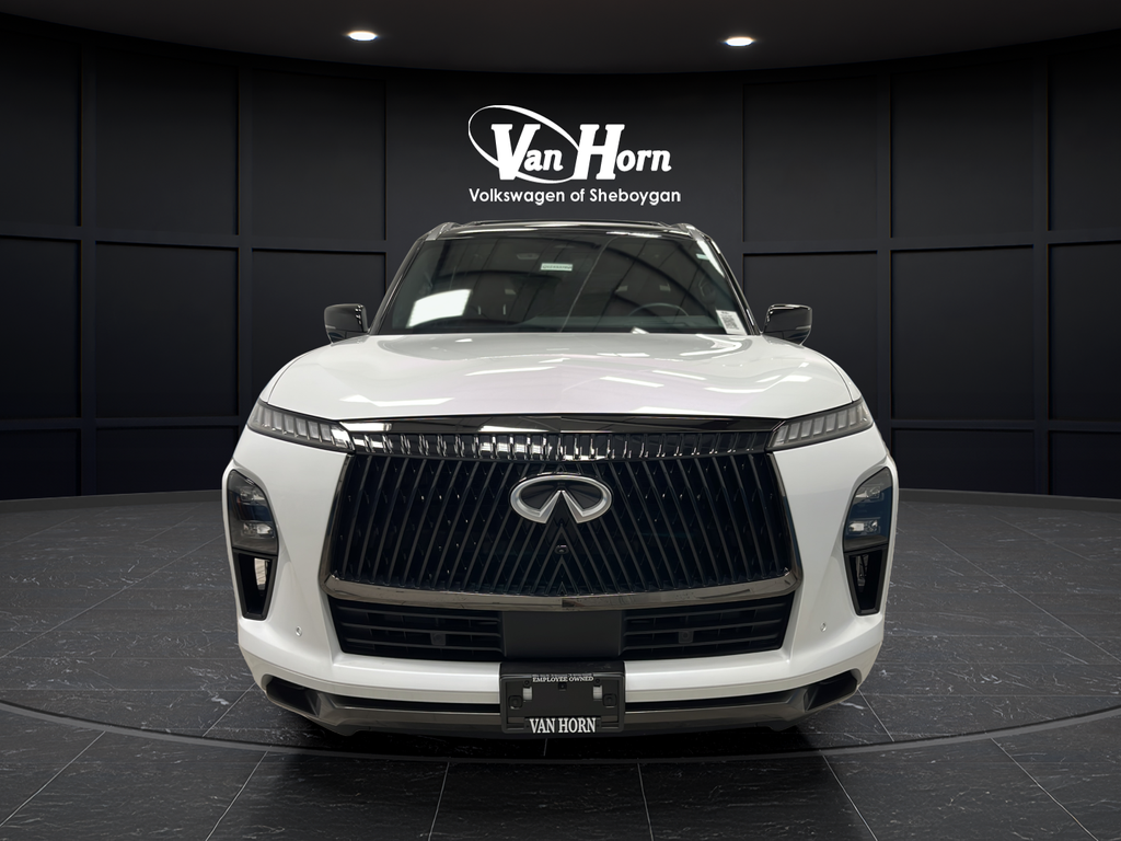 Used 2025 Radiant White/Black Obsidian INFINITI AUTOGRAPH image 1