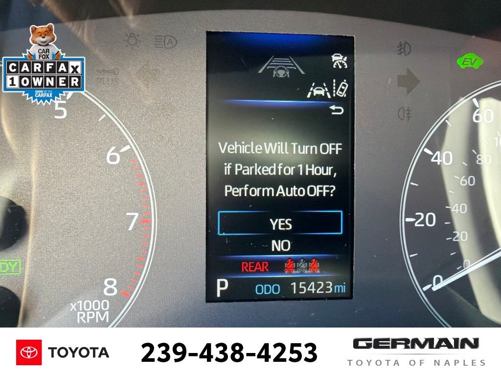 Certified Used 2025 Blue Toyota Hybrid SE image 19