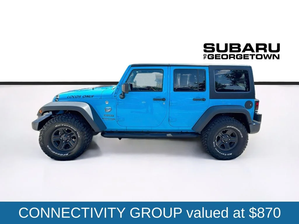 Used 2018 Blue Jeep Unlimited Sport image 4