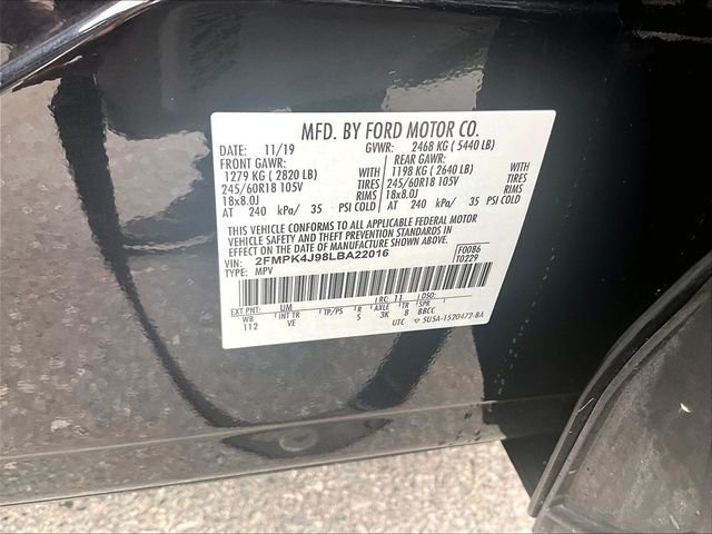 Used 2020 Black Ford SEL image 34