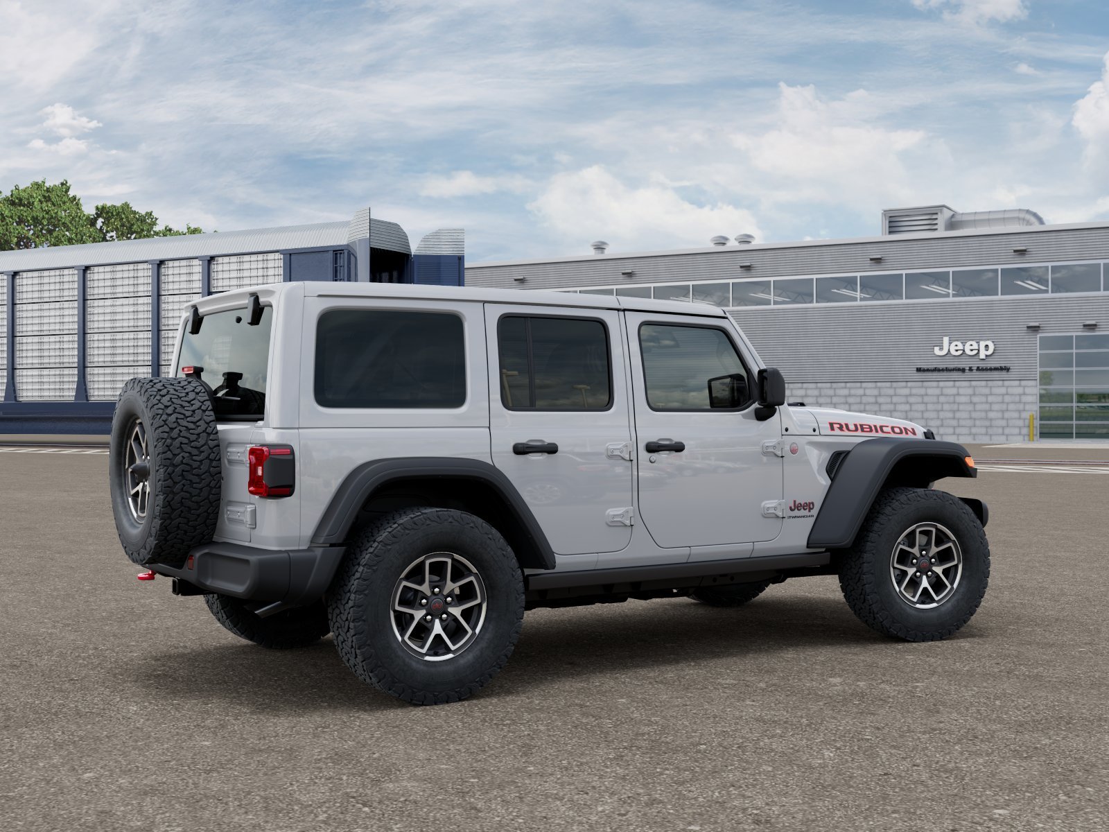 New 2026 Bright White Clear-Coat Exterior Paint Jeep Rubicon image 43