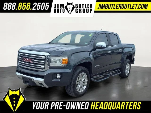 Used 2018 DARK SLATE METALLIC GMC 4WD SLT image 1