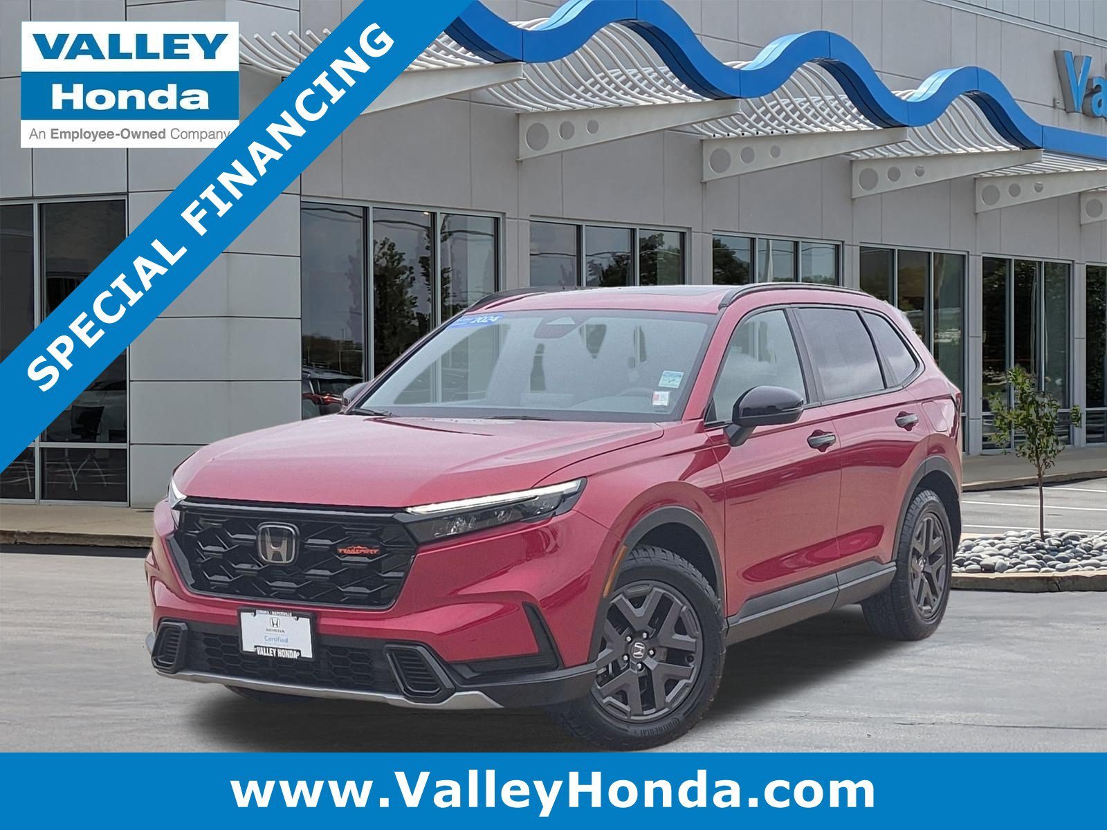 Certified Used 2026 Radiant Red Metallic Honda TrailSport AWD image 1