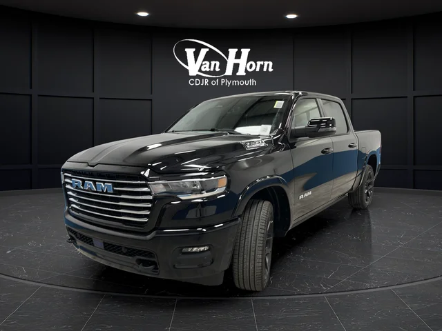 New 2026 Diamond Black Crystal Pearl-Coat Exterior Paint RAM Laramie image 7