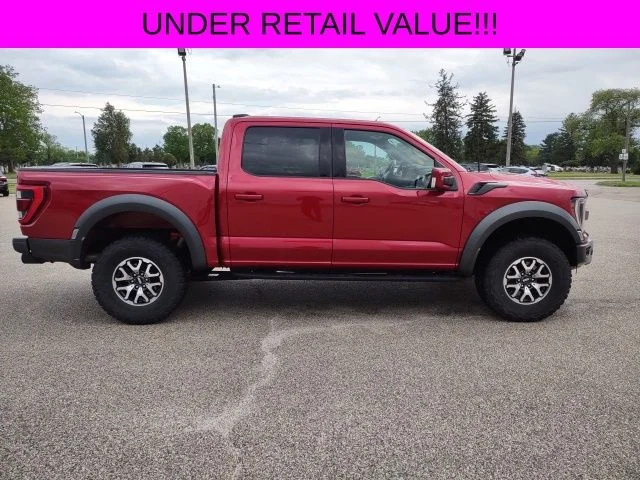 Certified Used 2022 Red Metallic Ford Raptor image 8