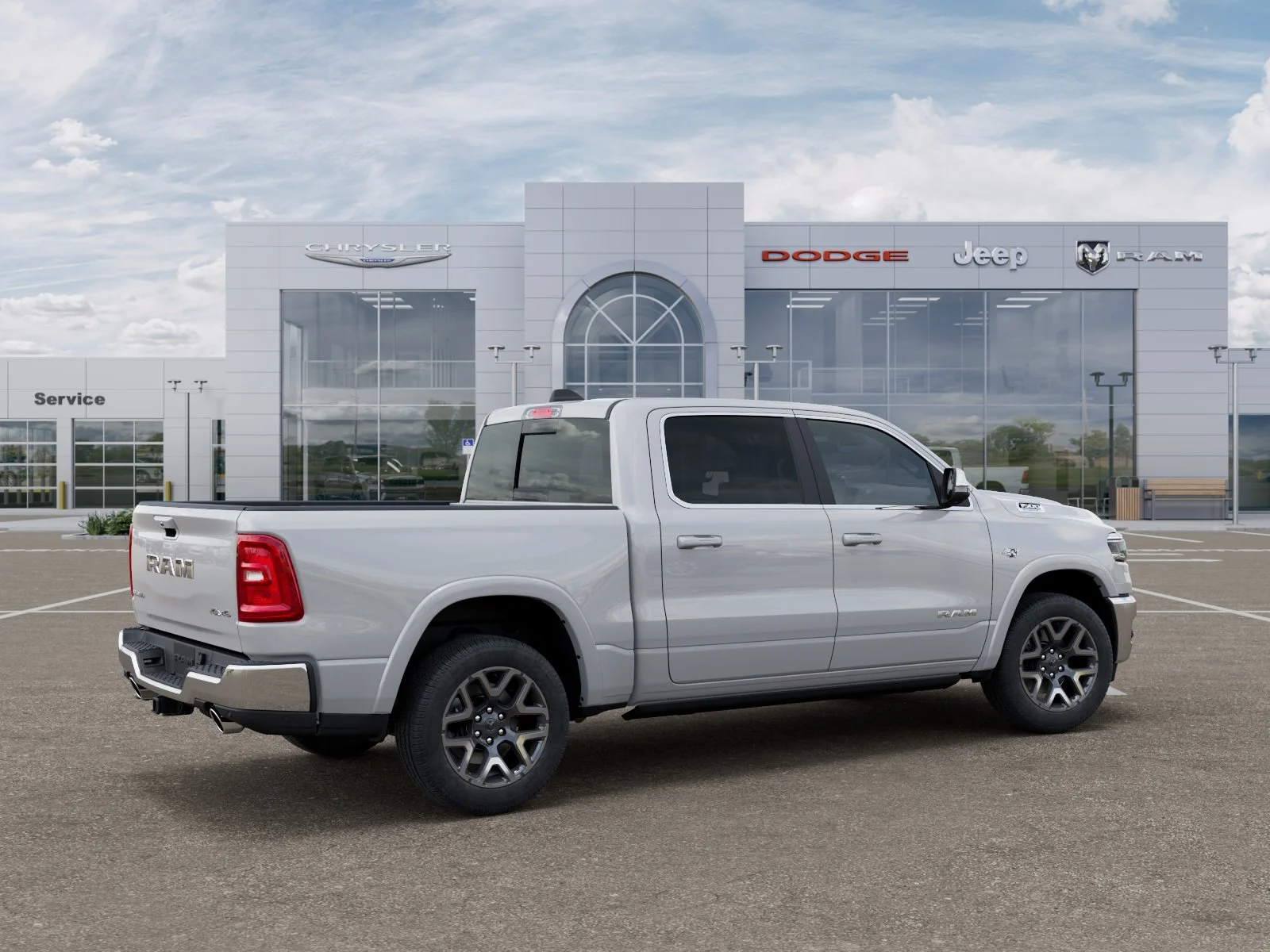 New 2026 Ivory White Tri-Coat Pearl-Coat Exterior Paint RAM Laramie image 32