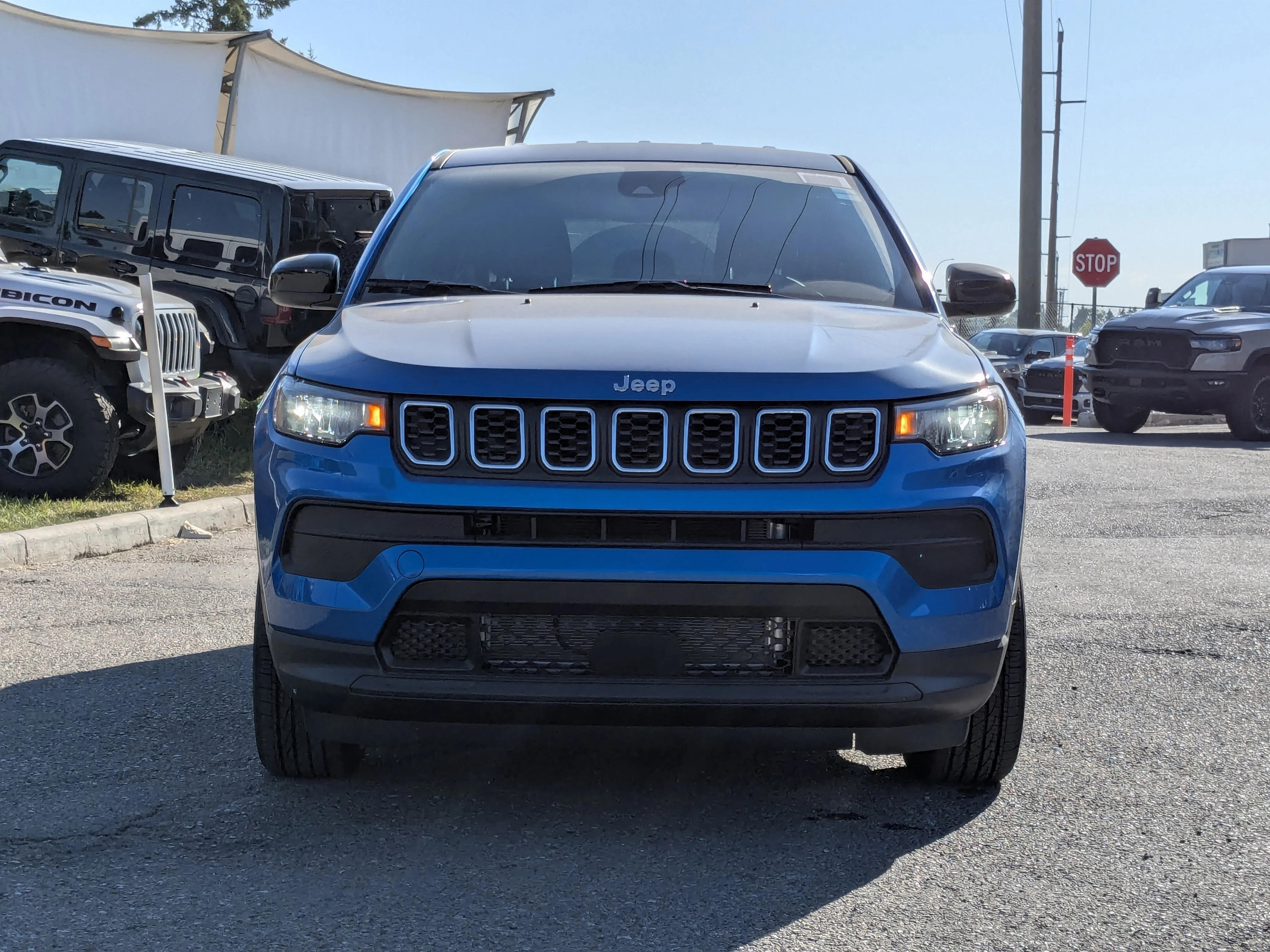 New 2025 Blue Jeep Sport - - Forward Collision Warning - LED Head Lamps - Heated Seats and More! image 3