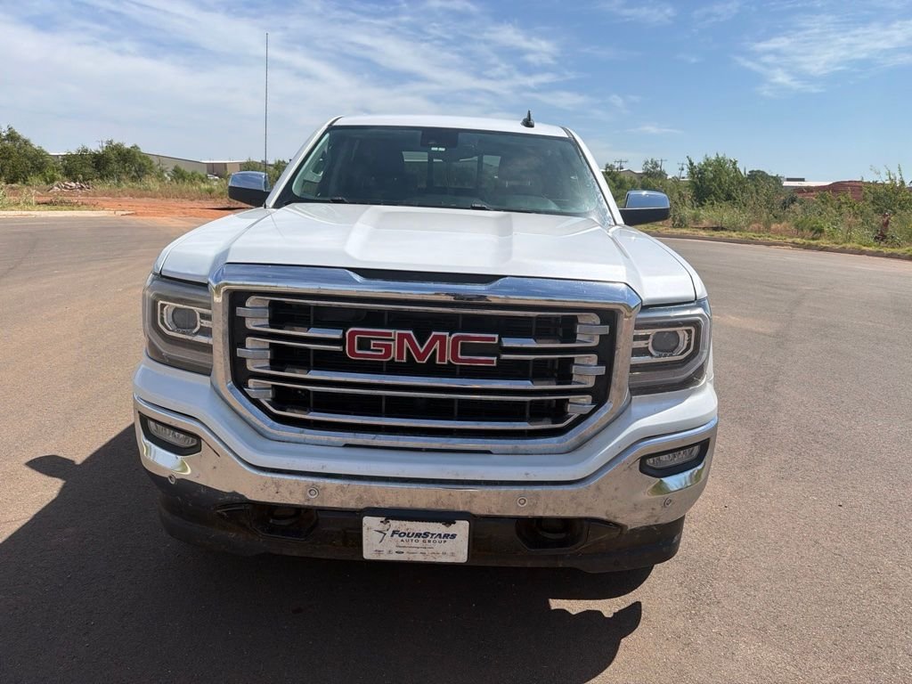 Used 2018 White Frost Tricoat GMC SLT image 2