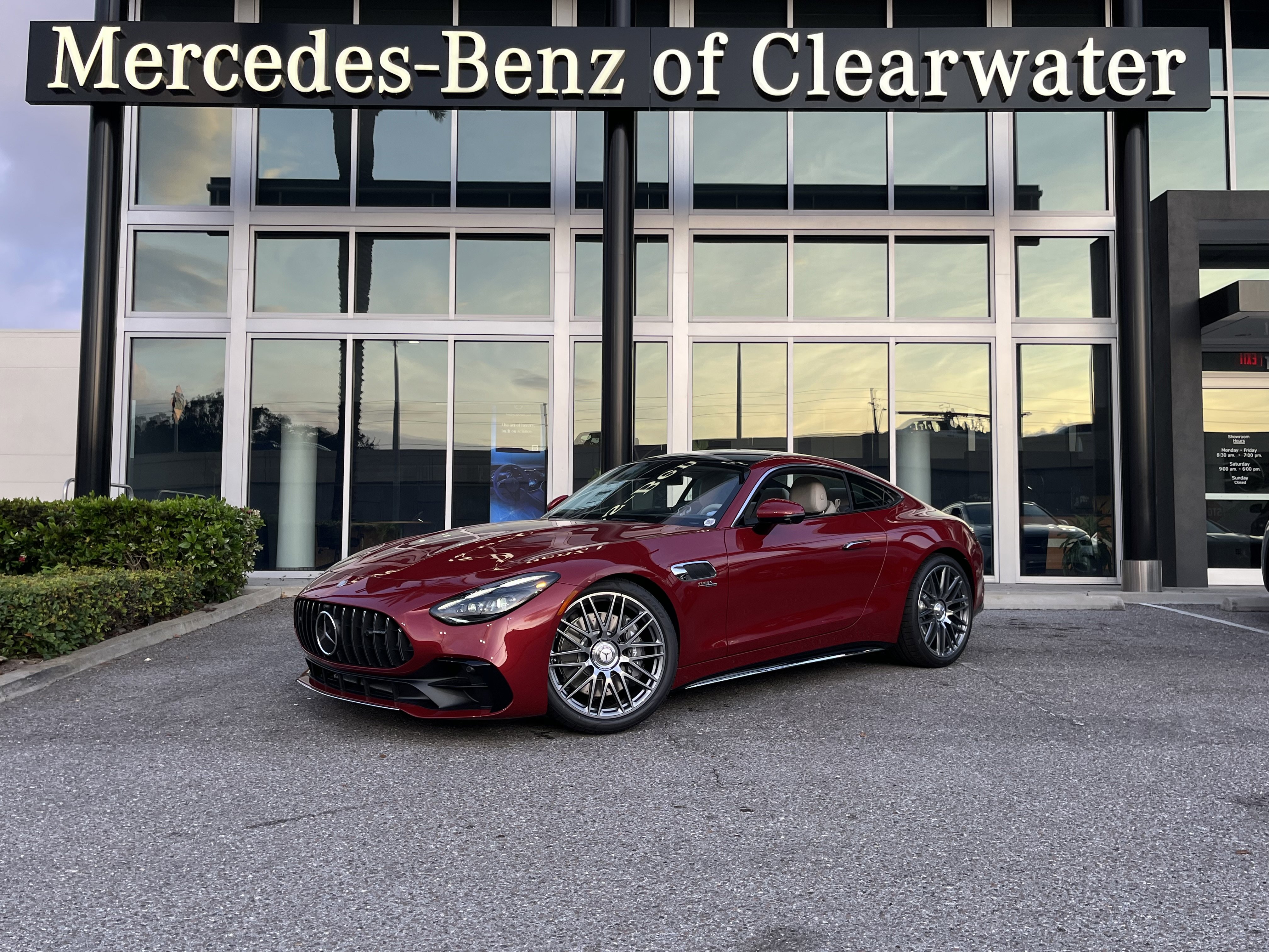 New 2026 MANUFAKTUR Patagonia Red Metallic Mercedes-Benz AMG® GT 43 image 1
