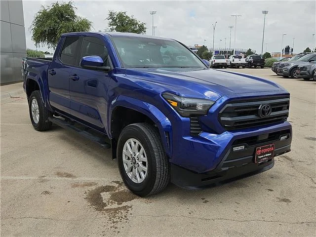 Used 2024 Blue Crush Metallic Toyota SR5 4x4 Double Cab 5 ft. box image 6