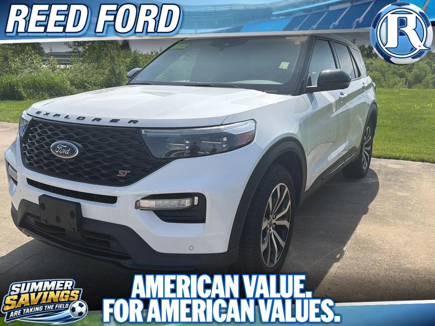 Used 2022 Star White Metallic Tri-Coat Ford ST image 1