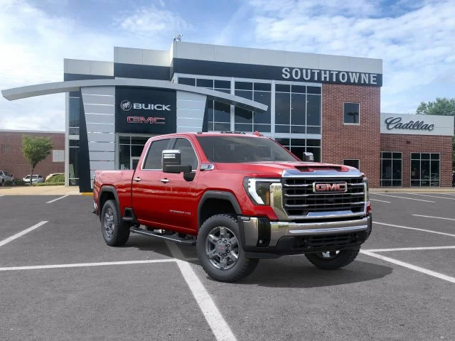 New 2026 Volcanic Red Tintcoat GMC SLT image 1