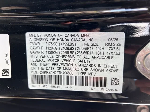 New 2026 Crystal Black Pearl Honda LX image 18