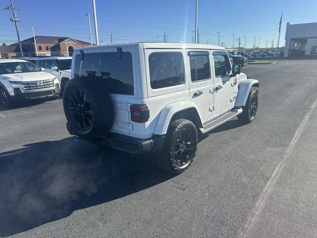 Used 2022 White Jeep Unlimited Sahara 4xe image 8