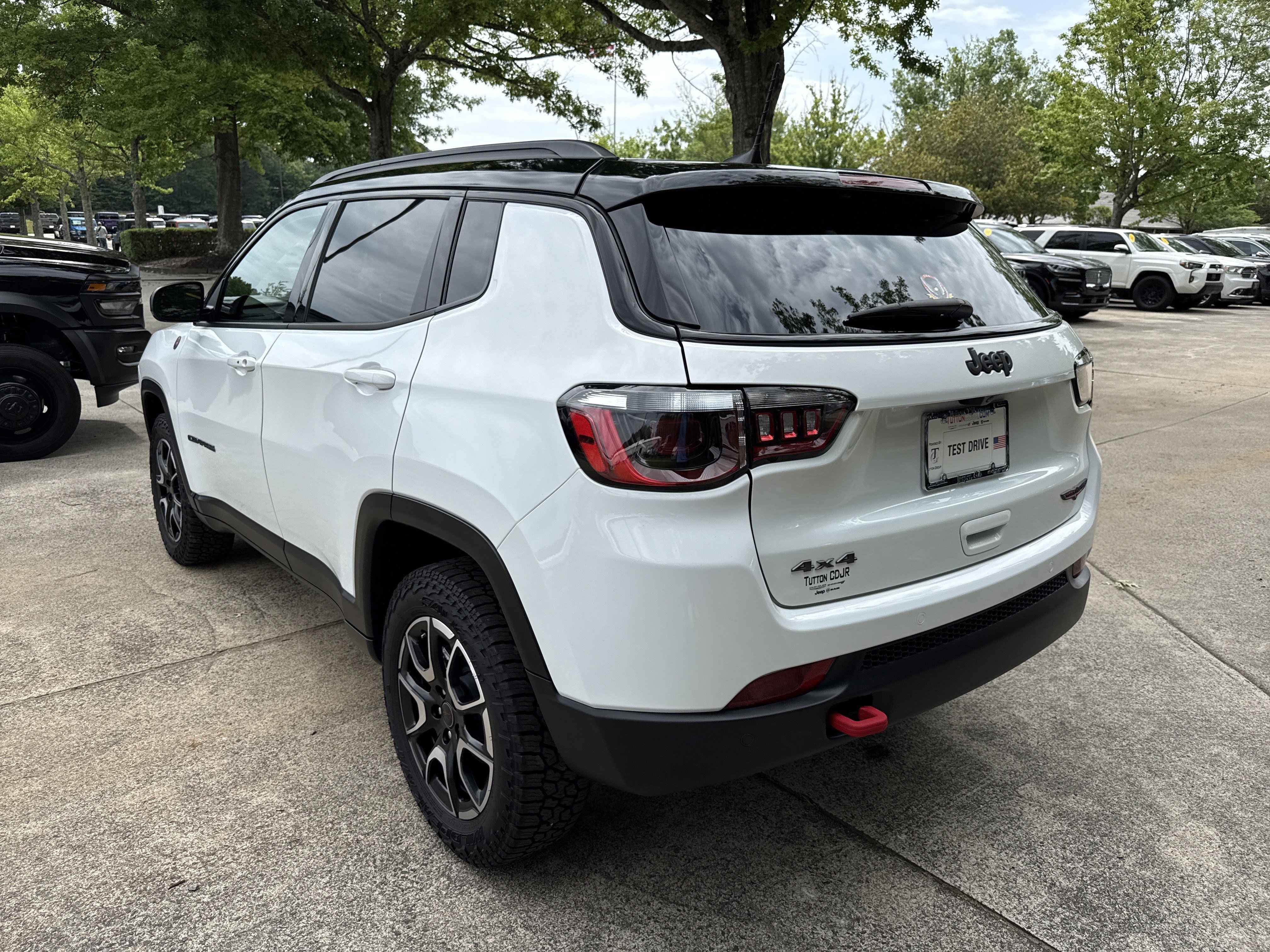 Used 2025 Bright White Clearcoat Jeep Trailhawk image 5
