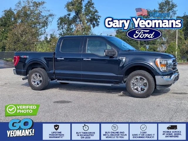 Certified Used 2021 Blue Ford XLT image 1