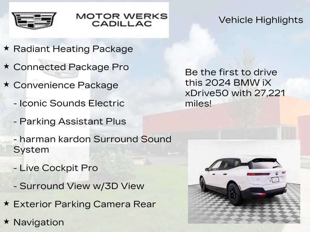 Used 2024 White BMW xDrive50 image 13