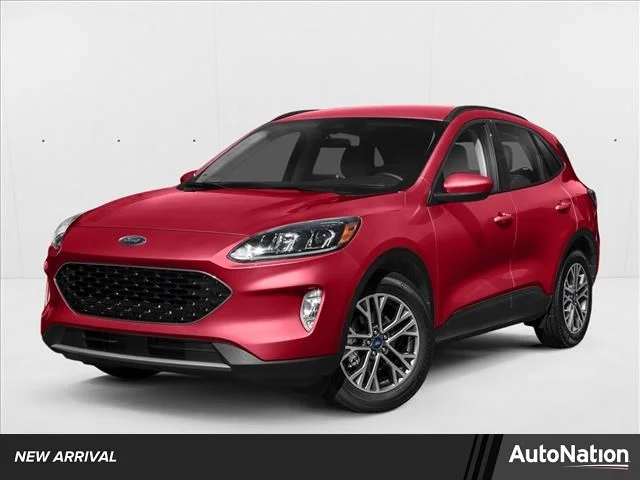 Used 2022 Rapid Red Metallic Tinted Clearcoat Ford SE image 1