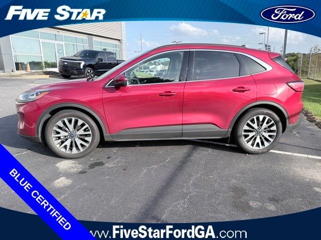 Certified Used 2020 Red Metallic Ford Titanium image 6