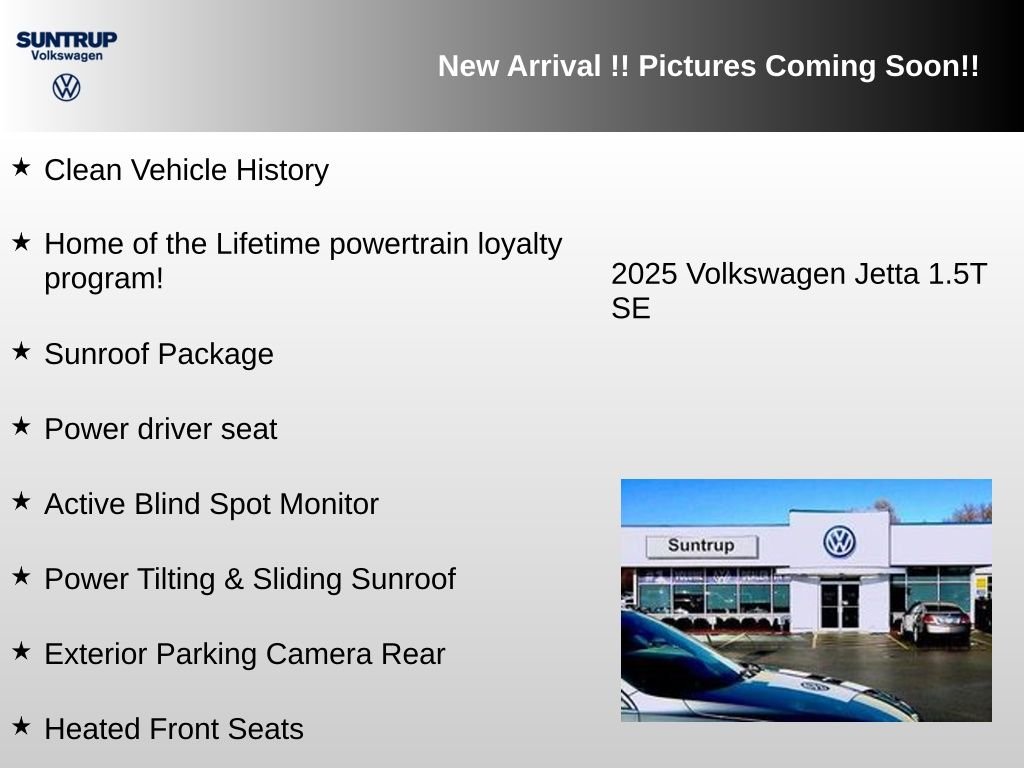 Used 2025 Black Volkswagen 1.5T SE image 2