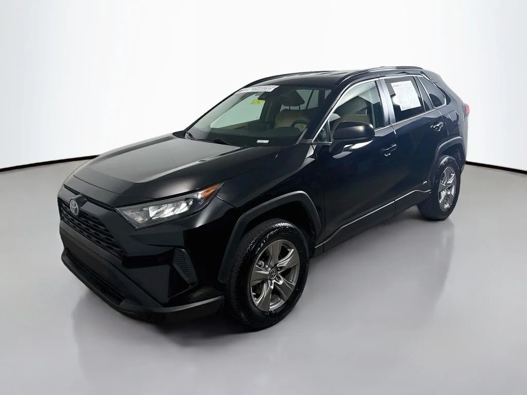 Used 2022 Midnight Black Metallic Toyota Hybrid LE image 3