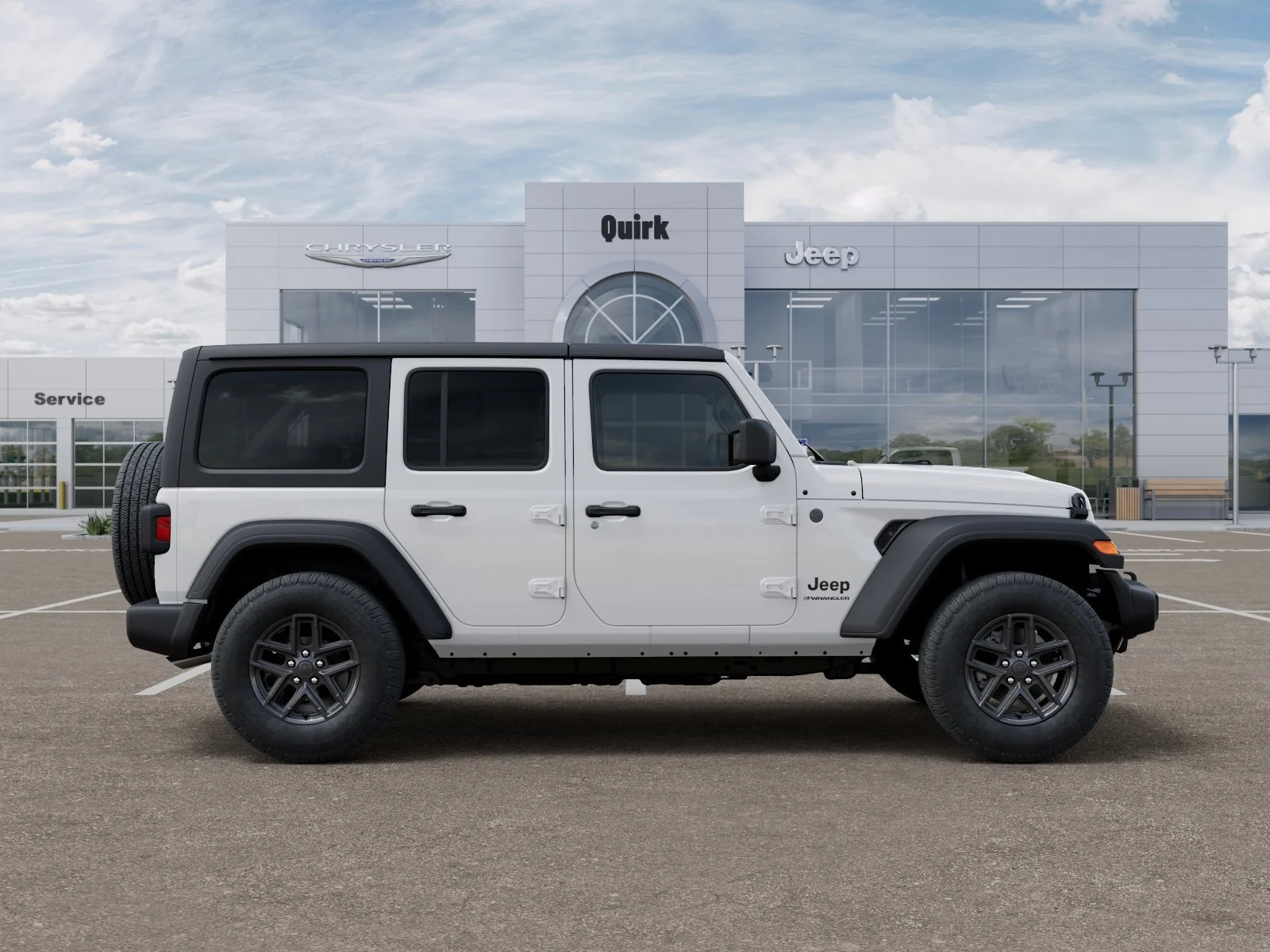 New 2026 Bright White Clear-Coat Exterior Paint Jeep Sport S image 21