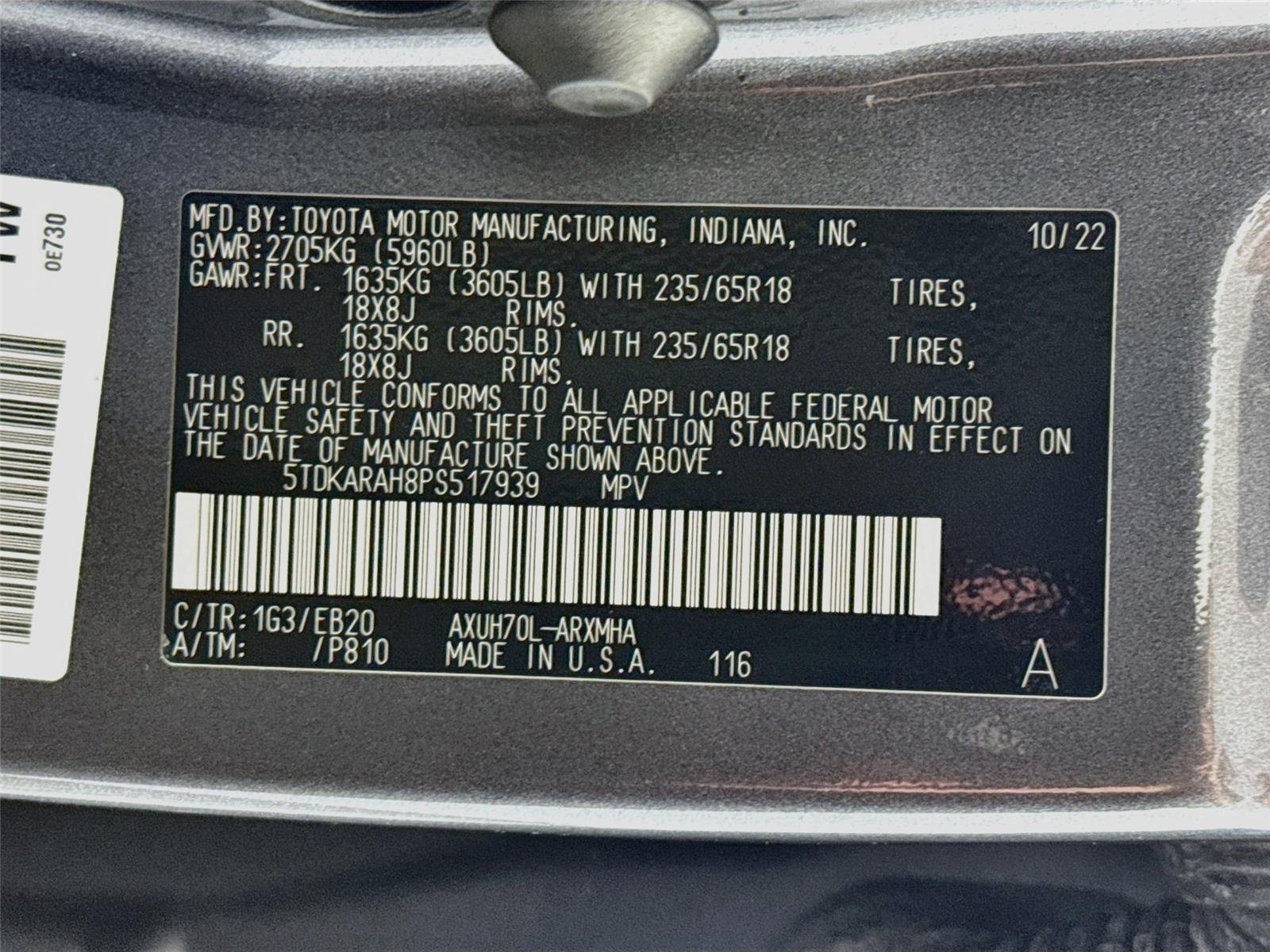 Used 2023 Magnetic Gray Metallic Toyota Hybrid XLE image 32