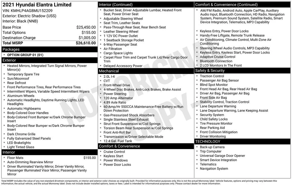 Used 2021 Gray Hyundai Limited image 6