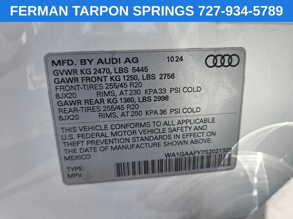 Used 2025 White Audi 45 S line Premium image 22