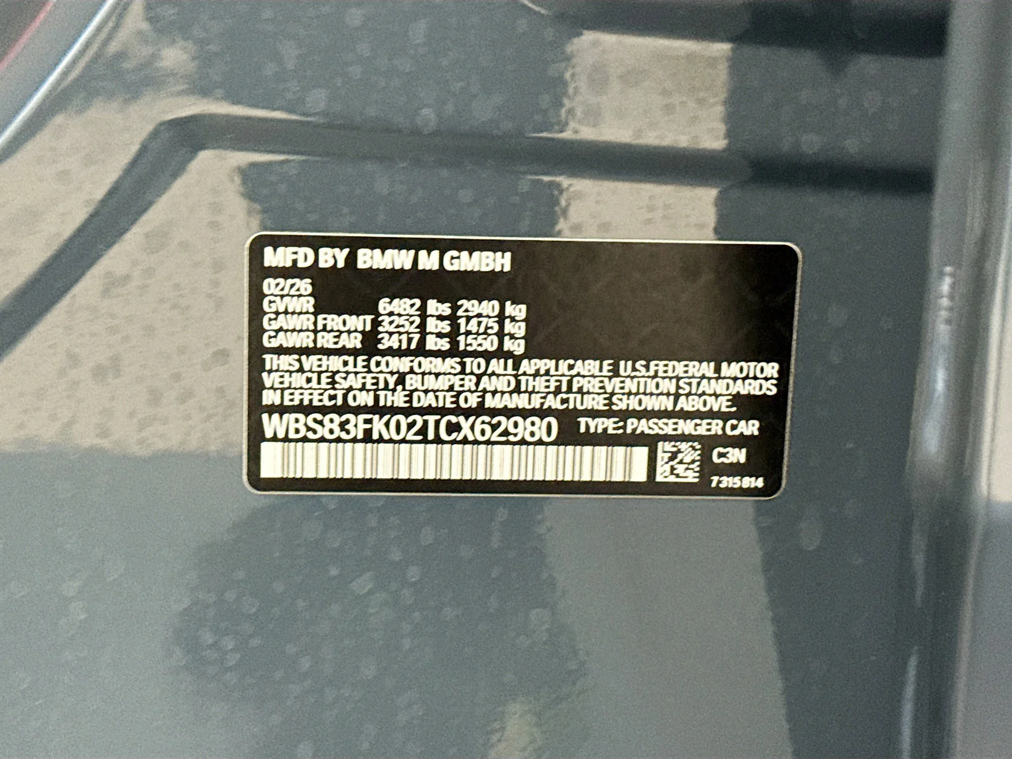 New 2026 Storm Bay Metallic BMW  image 44