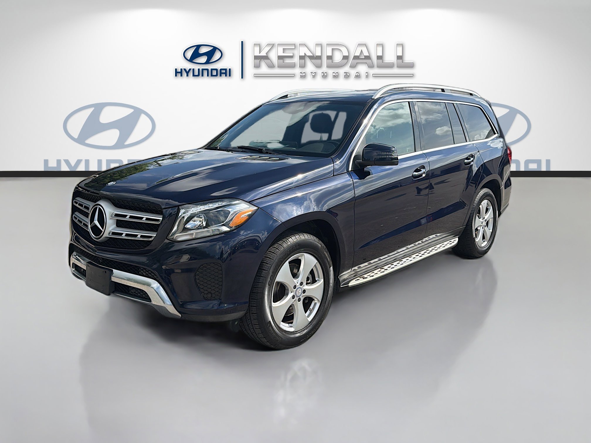 Used 2017 Blue Mercedes-Benz GLS 450 image 3