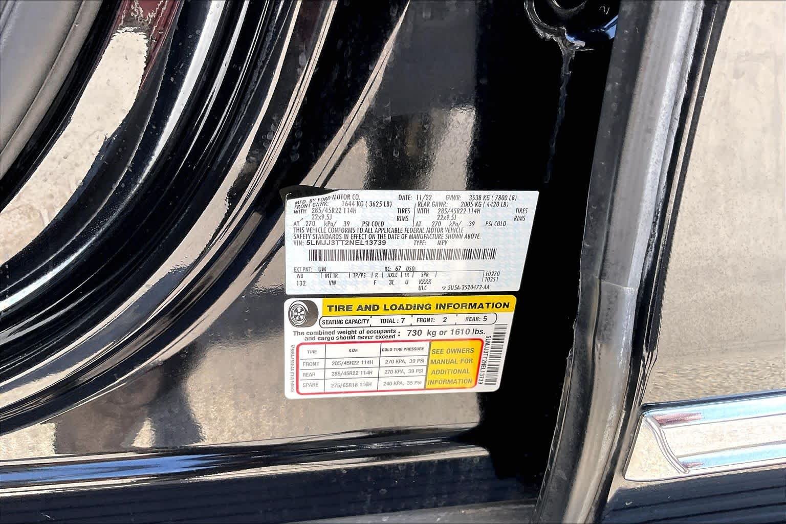 Used 2022 Infinite Black Lincoln Black Label image 33