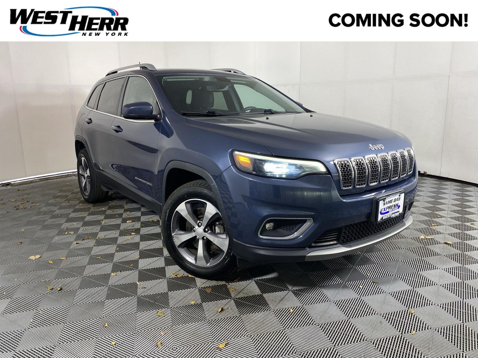 Used 2019 Blue Shade Pearlcoat Jeep Limited image 1