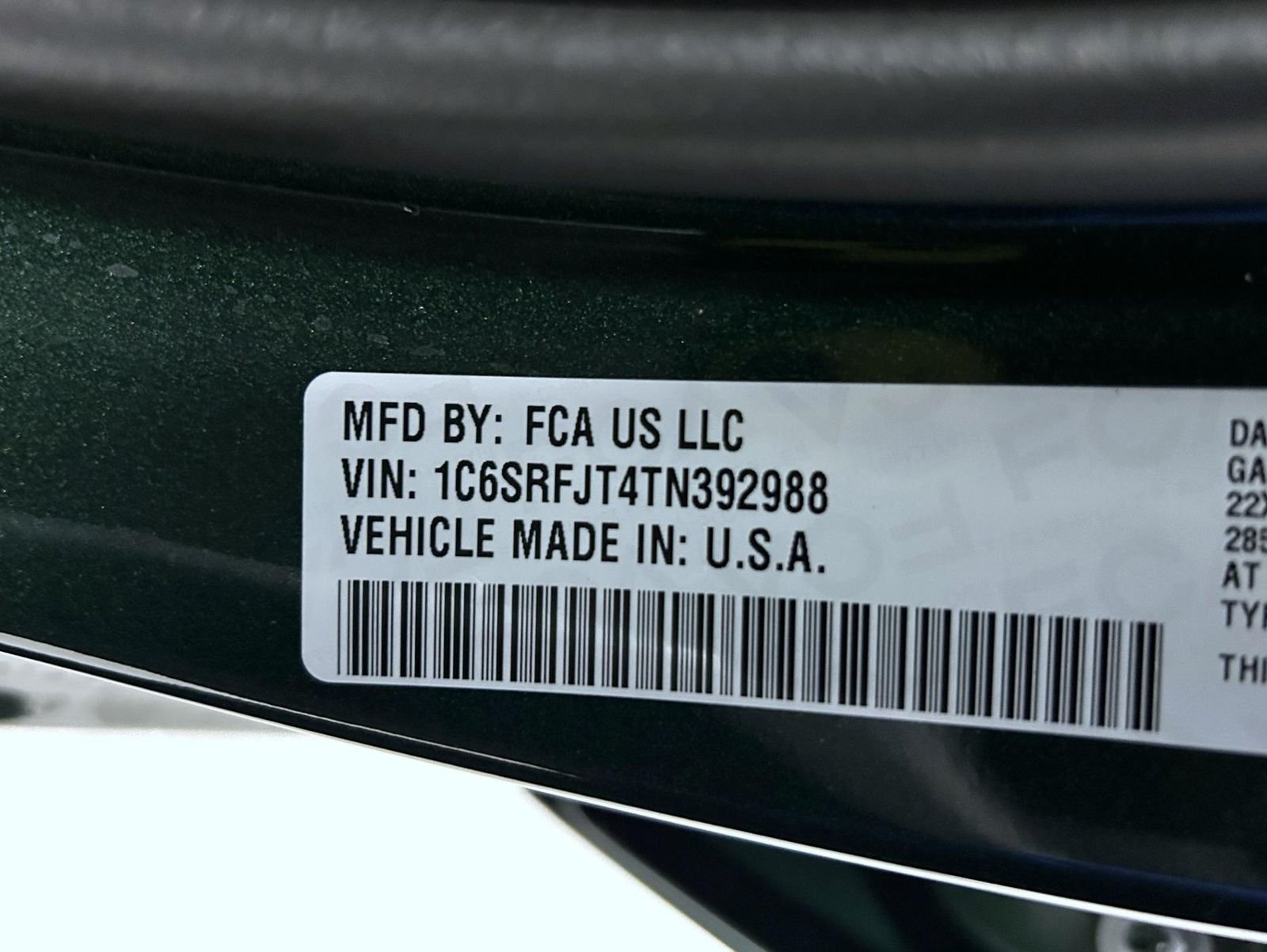 New 2026 Serrano-Green Metallic Exterior Paint RAM Laramie image 25