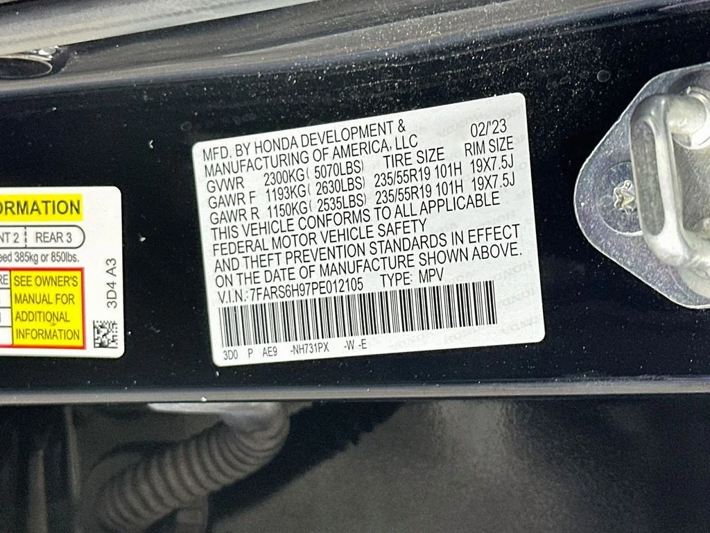 Used 2023 Crystal Black Pearl Honda Sport Touring image 35