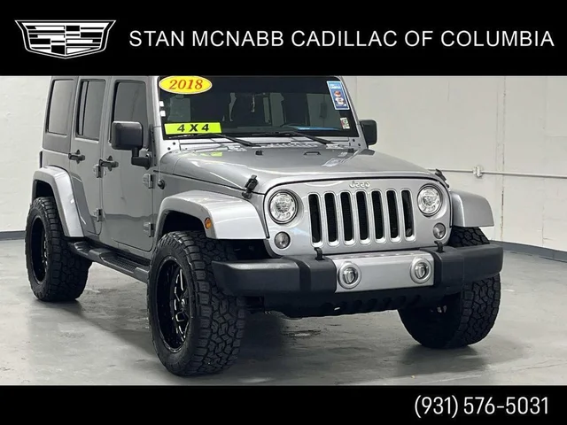 Pre-Owned 2018 Jeep Wrangler Sahara 4WD 3.6L HARD TOP 4WD Sport Utility