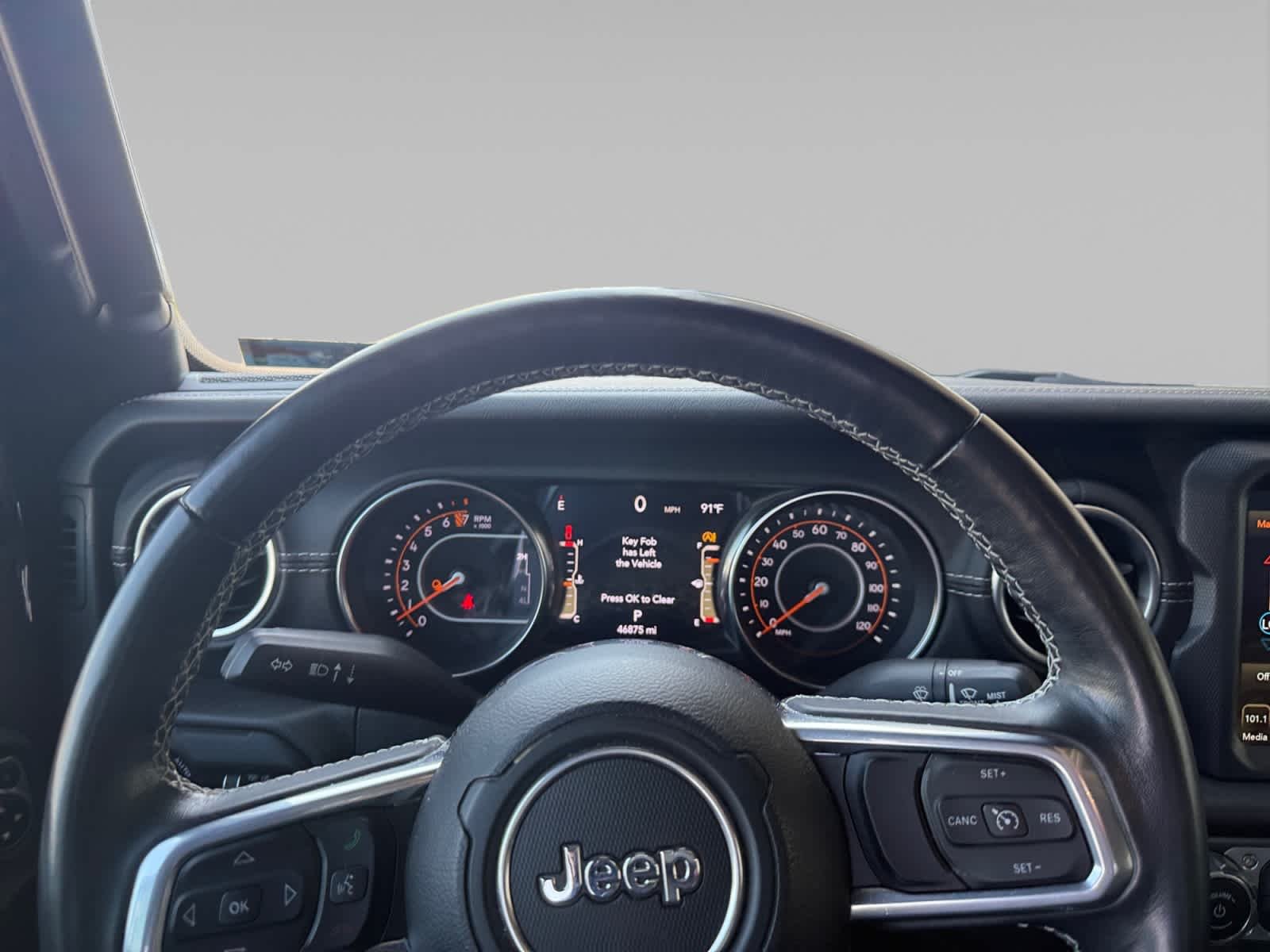 Used 2021 Black Clearcoat Jeep Overland image 14