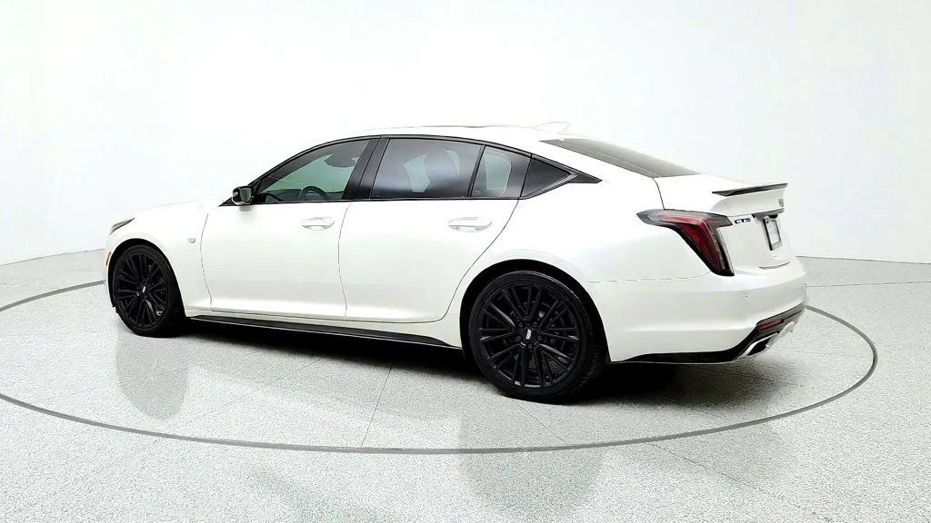 Used 2023 Crystal White Tricoat Cadillac 4dr Sedan Sport image 7