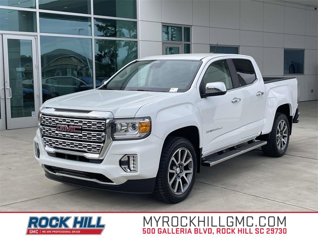 Summit White 2022 GMC Canyon Denali Crew Cab 4WD Pickup Truck Four-Wheel Drive 8-Speed Automatic