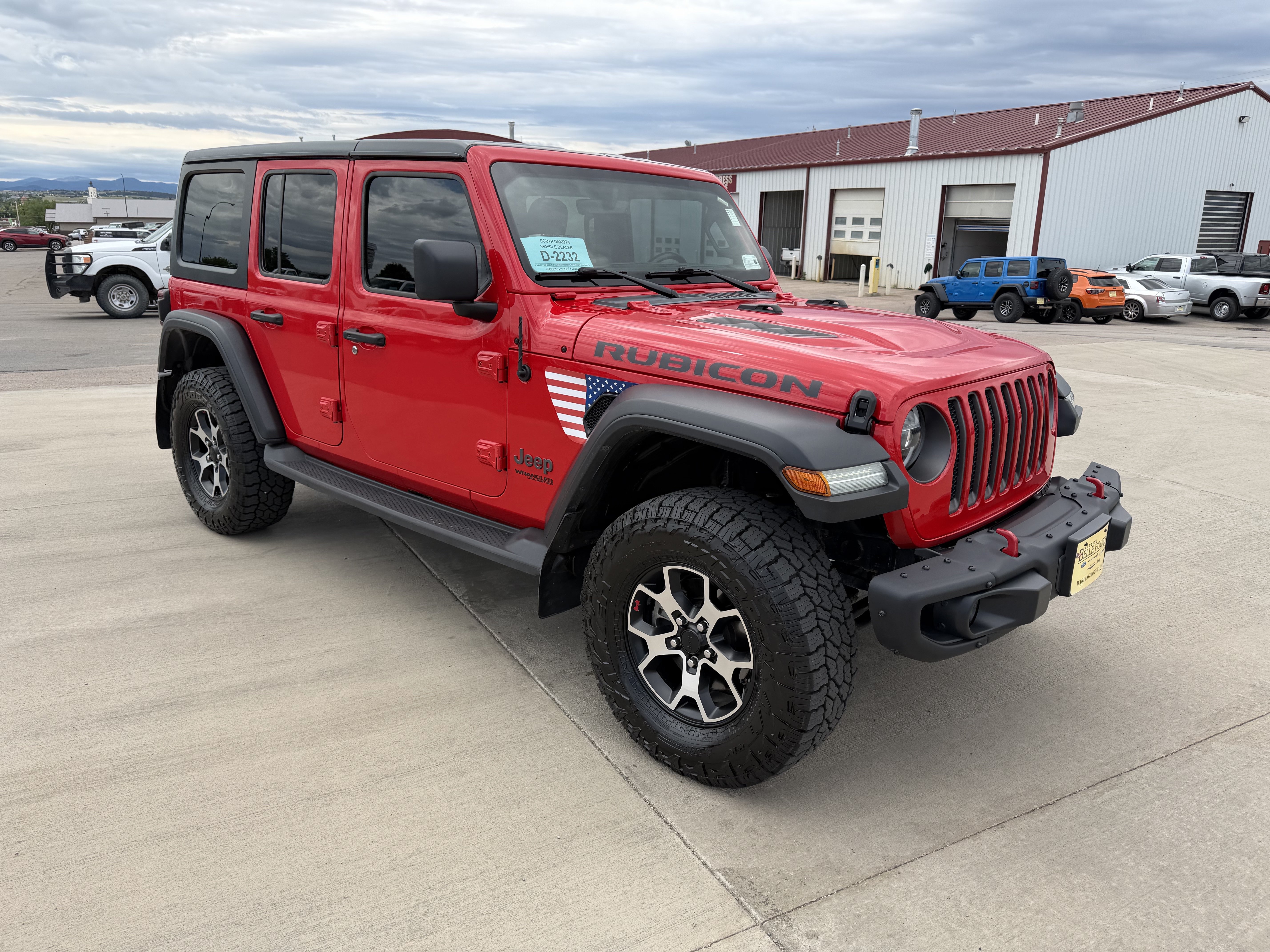 Used 2020 Firecracker Red Clearcoat Jeep Rubicon image 3