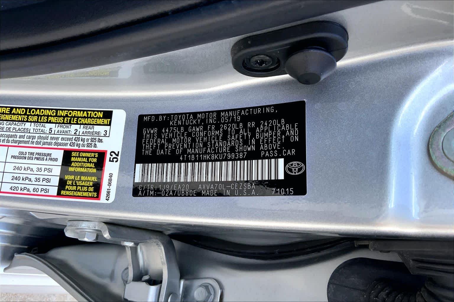 Used 2019 Celestial Silver Metallic Toyota SE image 36
